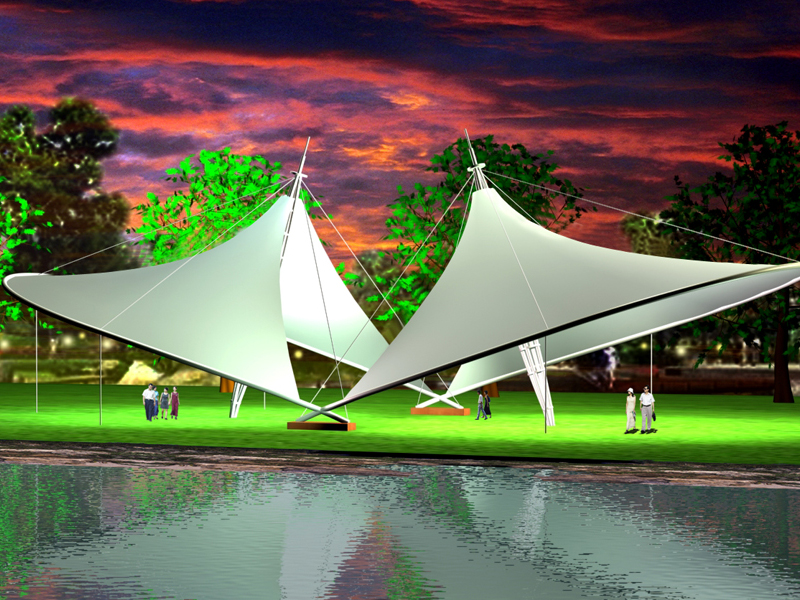 廣場最觀膜結(jié)構(gòu) 