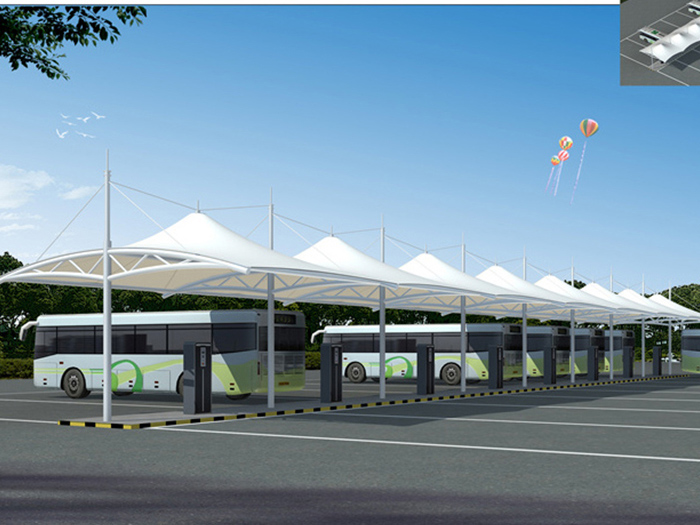 膜結(jié)構(gòu)自行車棚                         