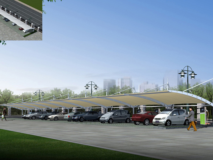 膜結(jié)構(gòu)自行車棚                