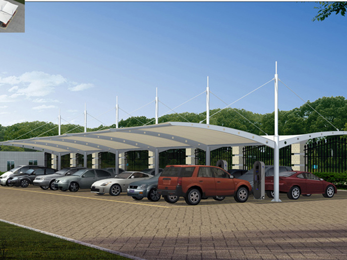 膜結(jié)構(gòu)自行車棚            