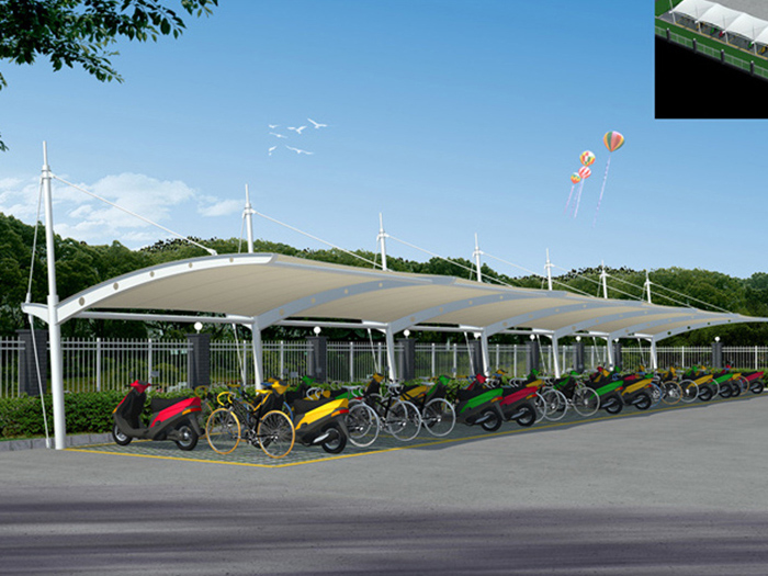 膜結(jié)構(gòu)自行車棚          